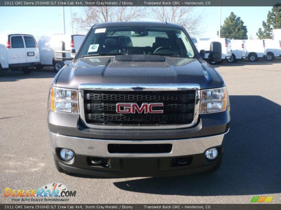 Storm Gray Metallic 2011 GMC Sierra 2500HD SLT Crew Cab 4x4 Photo #2