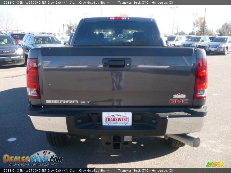 2011 GMC Sierra 2500HD SLT Crew Cab 4x4 Storm Gray Metallic / Ebony Photo #4