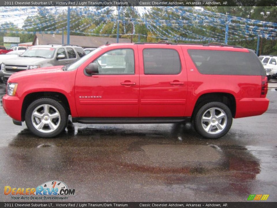 Victory Red 2011 Chevrolet Suburban LT Photo #2