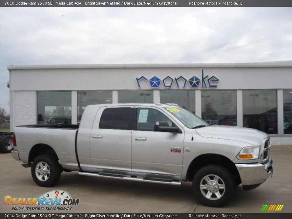 2010 Dodge Ram 2500 SLT Mega Cab 4x4 Bright Silver Metallic / Dark Slate/Medium Graystone Photo #1