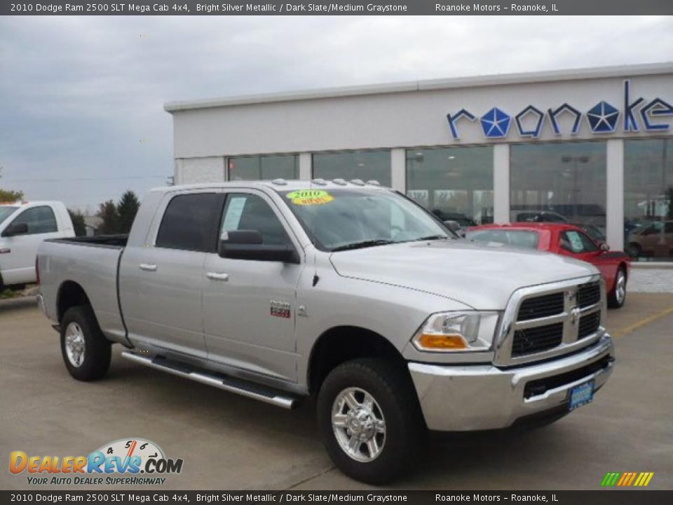 2010 Dodge Ram 2500 SLT Mega Cab 4x4 Bright Silver Metallic / Dark Slate/Medium Graystone Photo #2