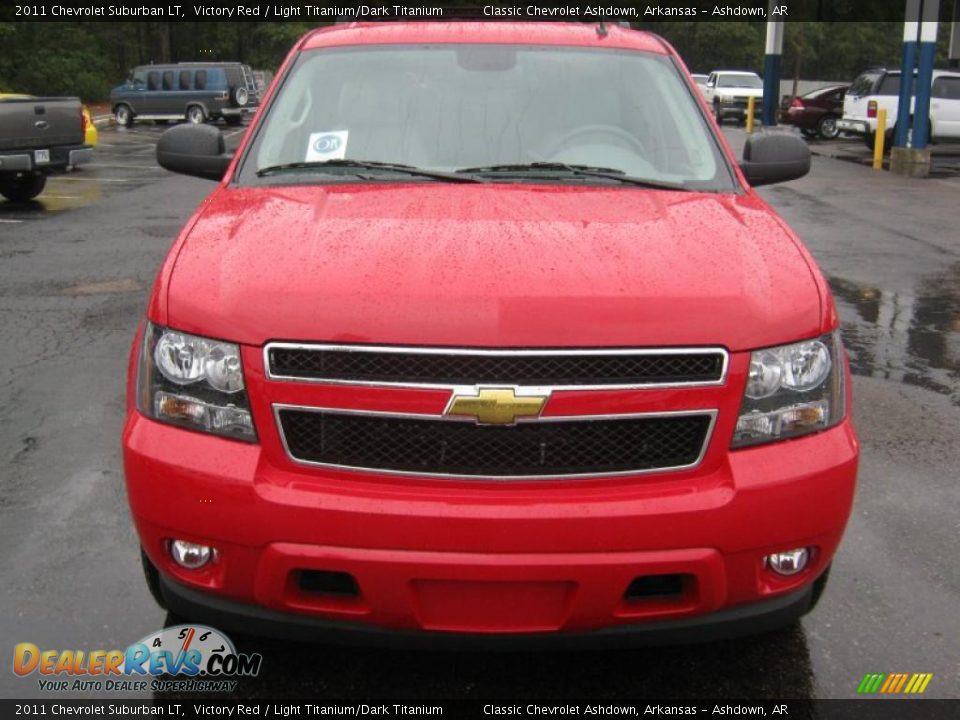 2011 Chevrolet Suburban LT Victory Red / Light Titanium/Dark Titanium Photo #8