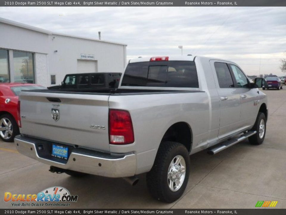 2010 Dodge Ram 2500 SLT Mega Cab 4x4 Bright Silver Metallic / Dark Slate/Medium Graystone Photo #9