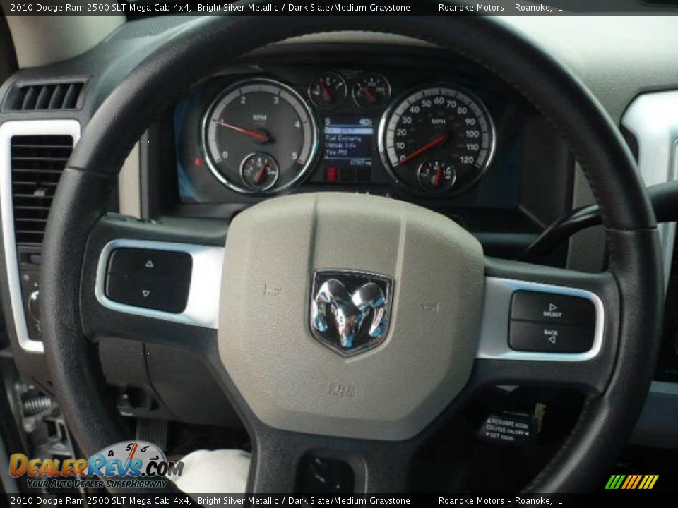 2010 Dodge Ram 2500 SLT Mega Cab 4x4 Bright Silver Metallic / Dark Slate/Medium Graystone Photo #23