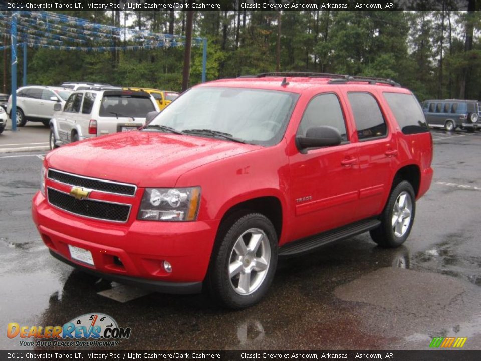 2011 Chevrolet Tahoe LT Victory Red / Light Cashmere/Dark Cashmere Photo #1