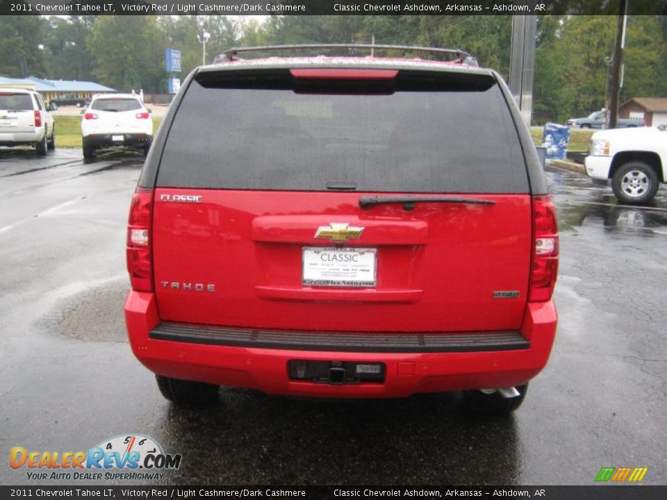 2011 Chevrolet Tahoe LT Victory Red / Light Cashmere/Dark Cashmere Photo #4