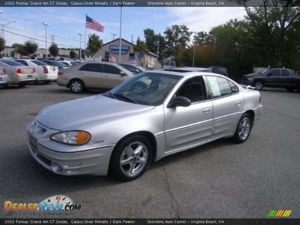 2003 Pontiac Grand Am GT Sedan Galaxy Silver Metallic / Dark Pewter Photo #1