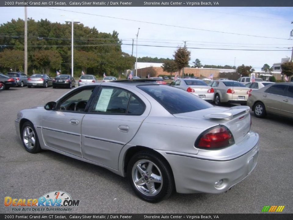 2003 Pontiac Grand Am GT Sedan Galaxy Silver Metallic / Dark Pewter Photo #3