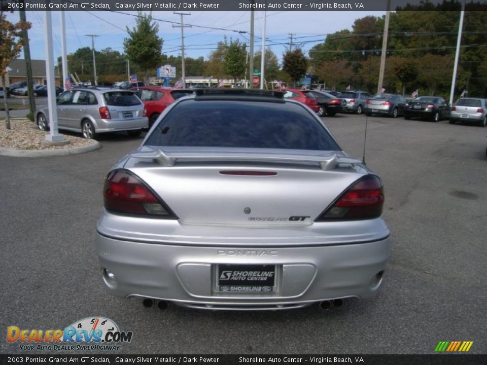 2003 Pontiac Grand Am GT Sedan Galaxy Silver Metallic / Dark Pewter Photo #4