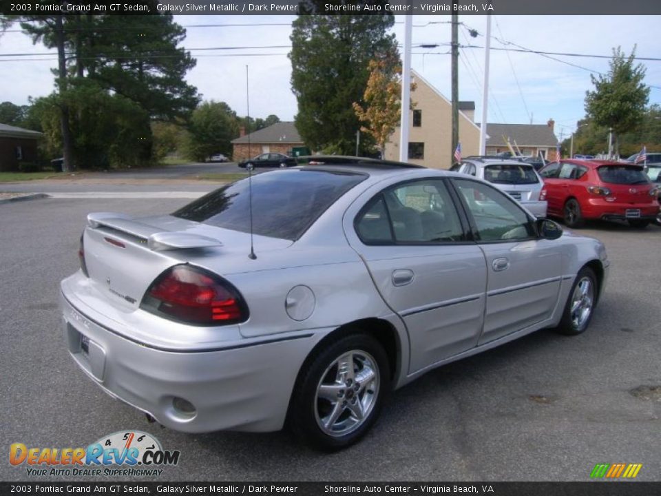 2003 Pontiac Grand Am GT Sedan Galaxy Silver Metallic / Dark Pewter Photo #5