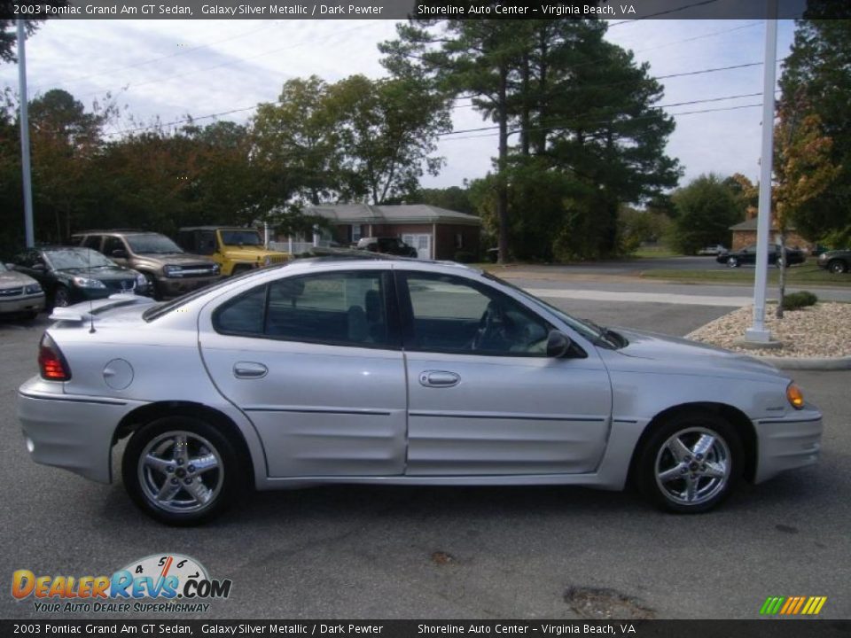 2003 Pontiac Grand Am GT Sedan Galaxy Silver Metallic / Dark Pewter Photo #6