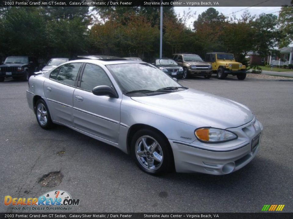 2003 Pontiac Grand Am GT Sedan Galaxy Silver Metallic / Dark Pewter Photo #7