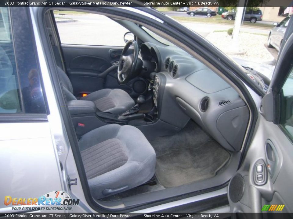 Dark Pewter Interior - 2003 Pontiac Grand Am GT Sedan Photo #12