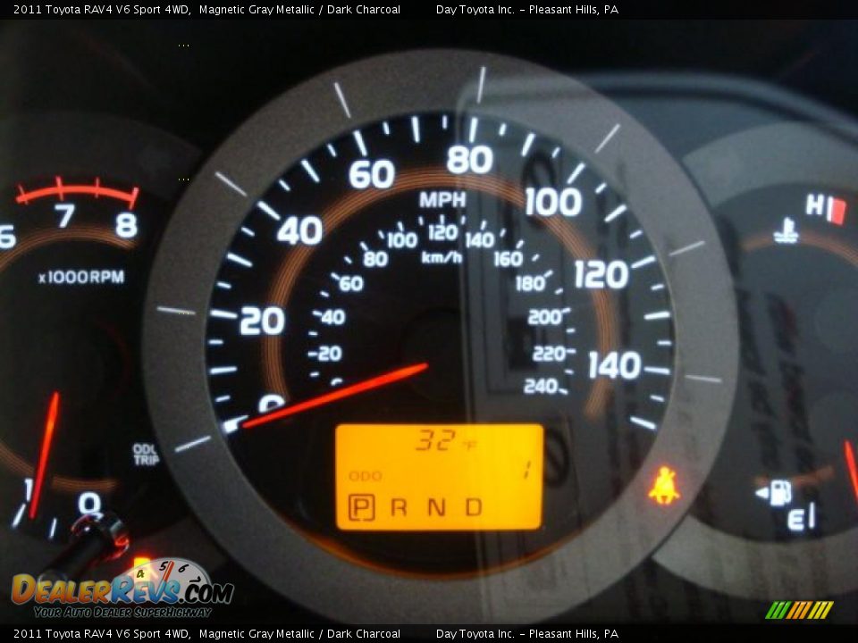 2011 Toyota RAV4 V6 Sport 4WD Magnetic Gray Metallic / Dark Charcoal Photo #15