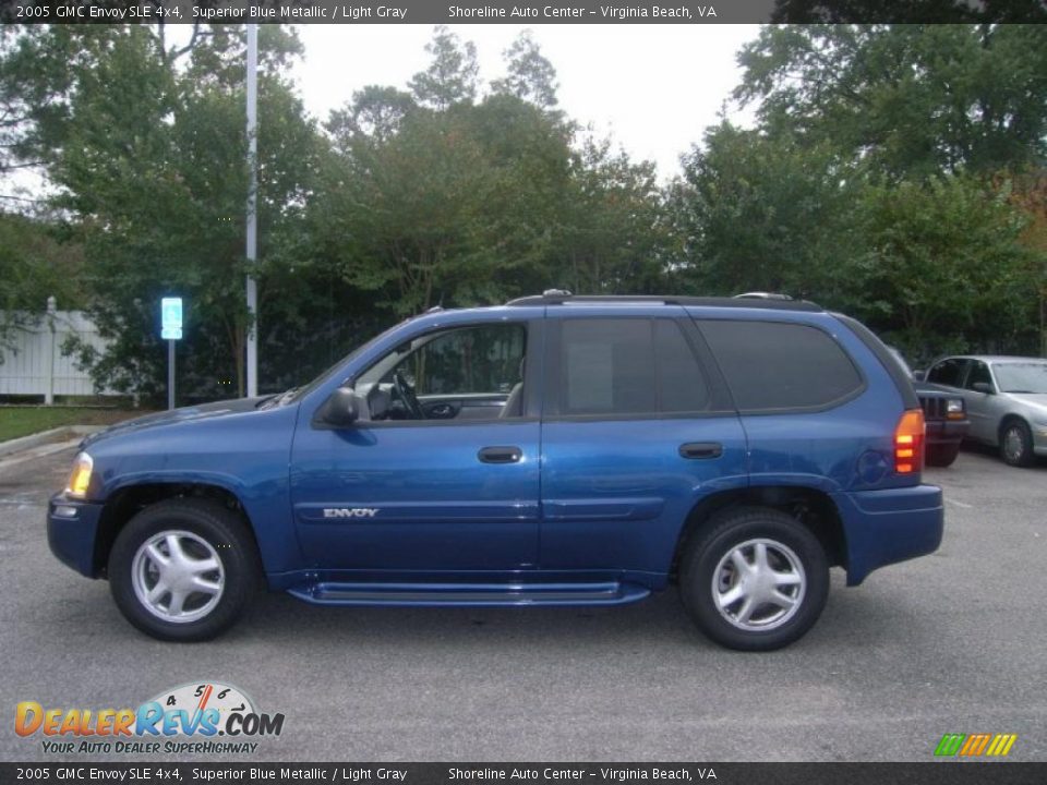 2005 GMC Envoy SLE 4x4 Superior Blue Metallic / Light Gray Photo #2