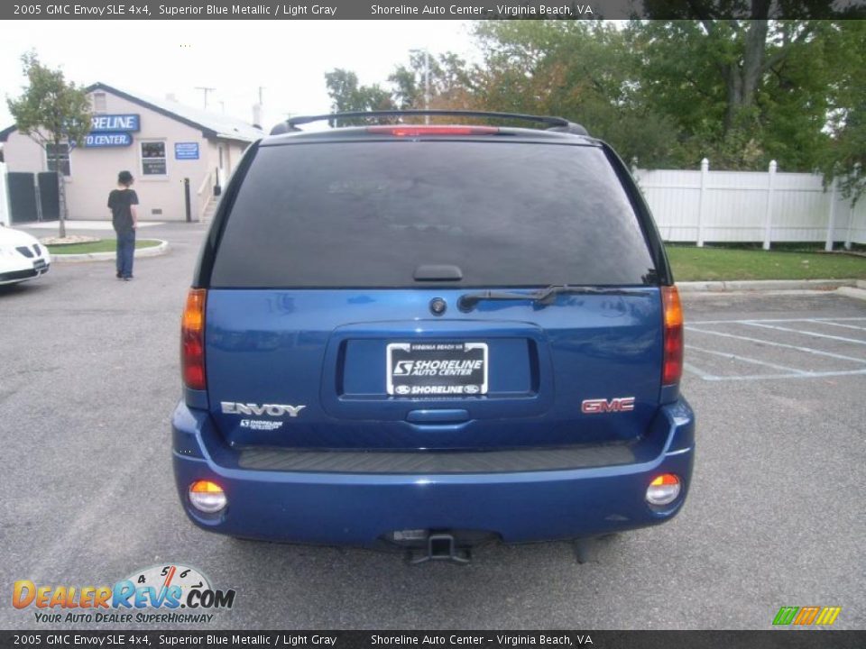 2005 GMC Envoy SLE 4x4 Superior Blue Metallic / Light Gray Photo #4