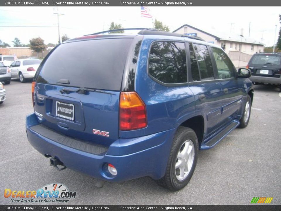 2005 GMC Envoy SLE 4x4 Superior Blue Metallic / Light Gray Photo #5