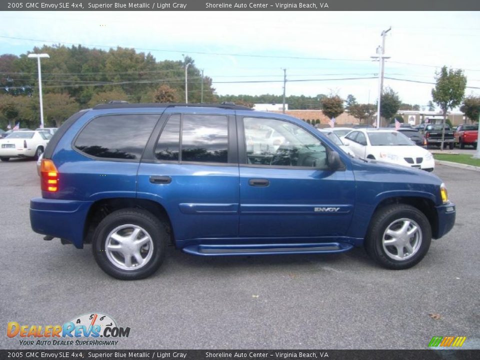 2005 GMC Envoy SLE 4x4 Superior Blue Metallic / Light Gray Photo #6