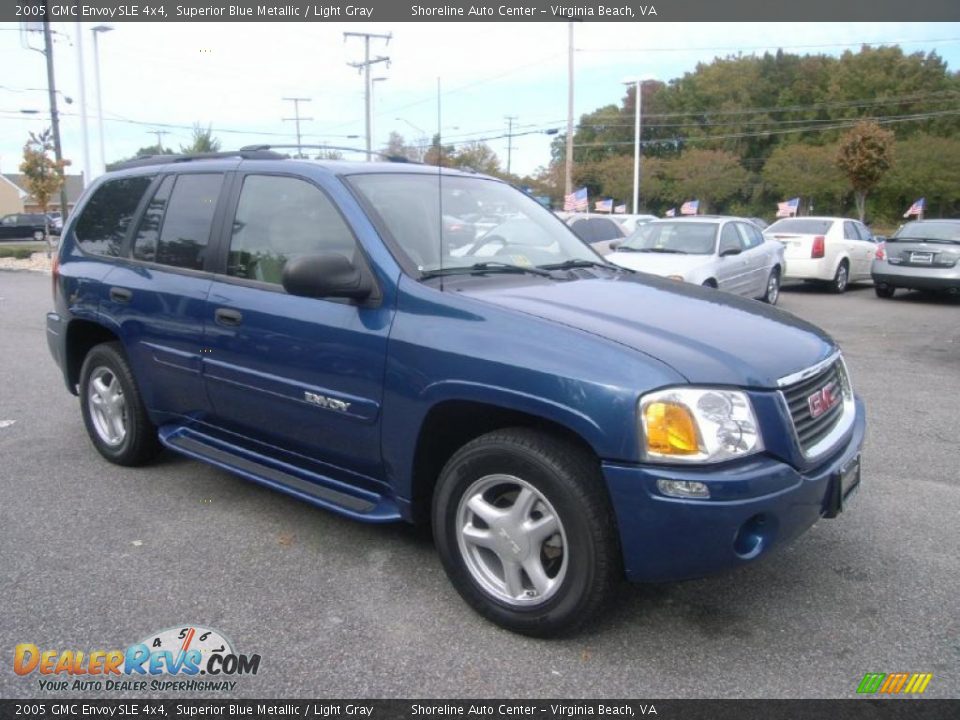 2005 GMC Envoy SLE 4x4 Superior Blue Metallic / Light Gray Photo #7