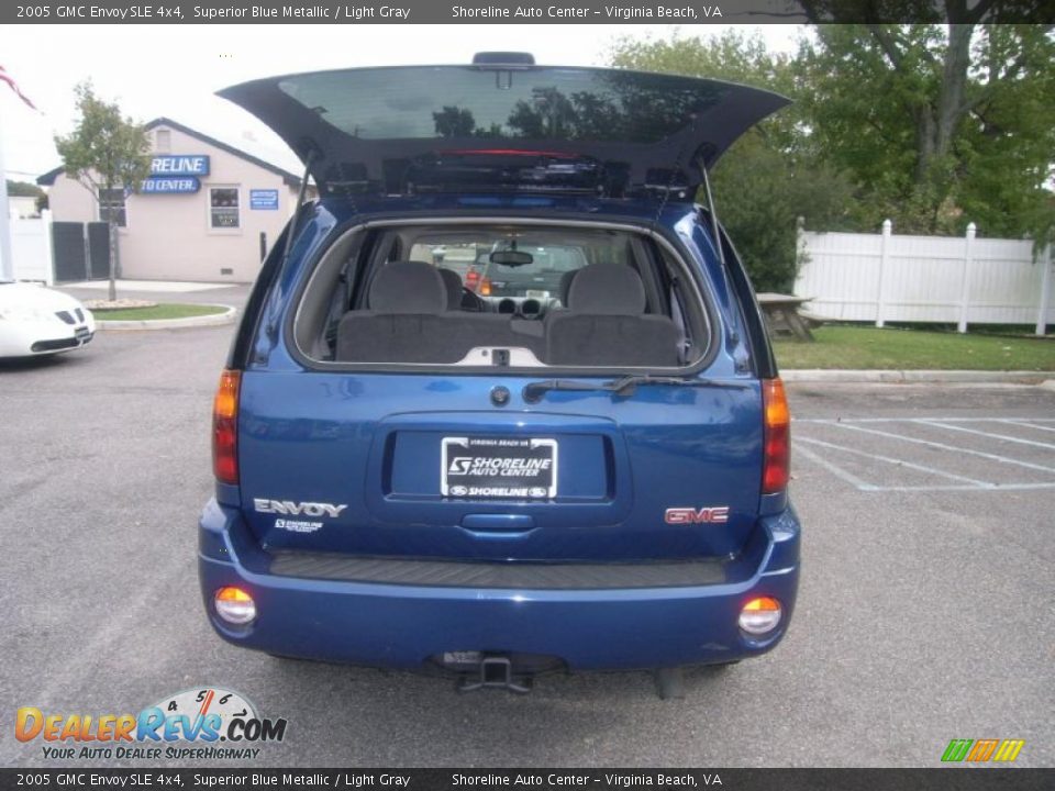 2005 GMC Envoy SLE 4x4 Superior Blue Metallic / Light Gray Photo #10