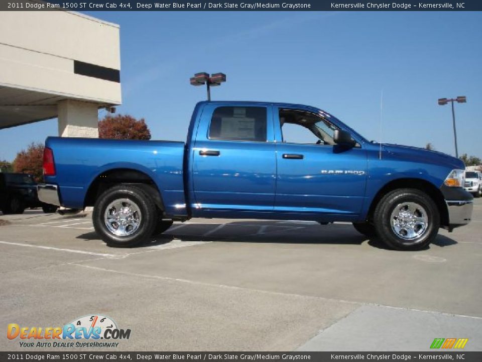 Deep Water Blue Pearl 2011 Dodge Ram 1500 ST Crew Cab 4x4 Photo #2