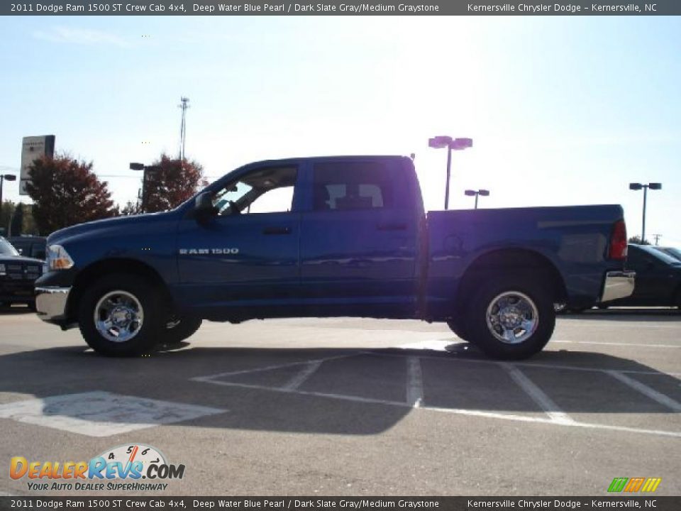 2011 Dodge Ram 1500 ST Crew Cab 4x4 Deep Water Blue Pearl / Dark Slate Gray/Medium Graystone Photo #6