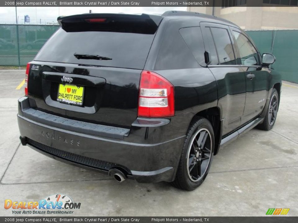 Brilliant Black Crystal Pearl 2008 Jeep Compass RALLYE Photo #3