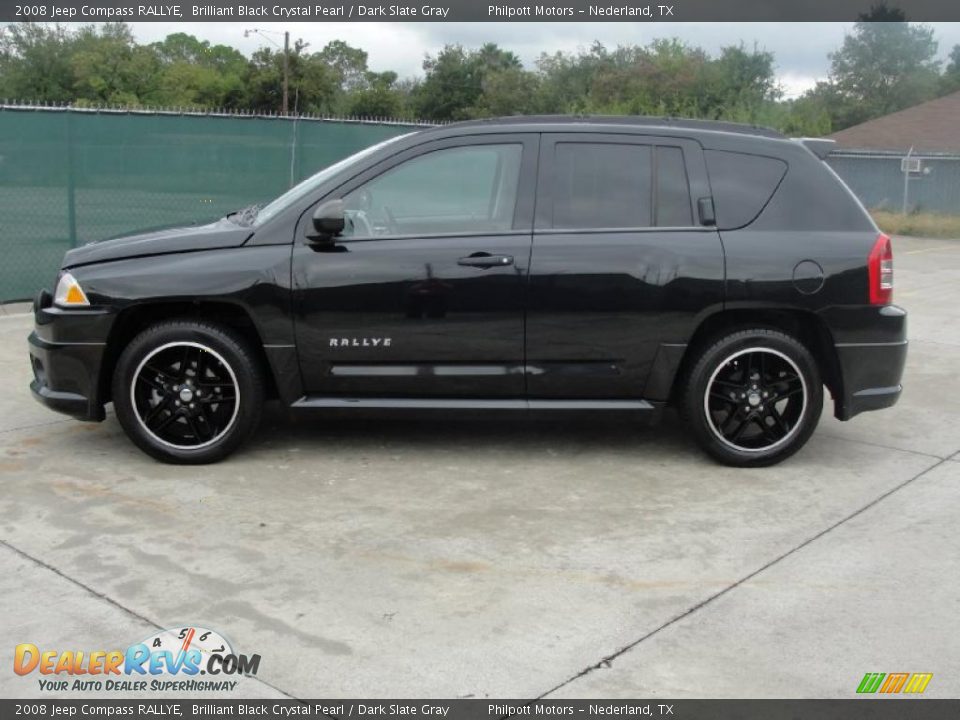 Brilliant Black Crystal Pearl 2008 Jeep Compass RALLYE Photo #6