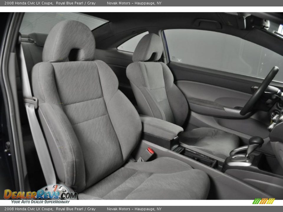 2008 Honda Civic LX Coupe Royal Blue Pearl / Gray Photo #19