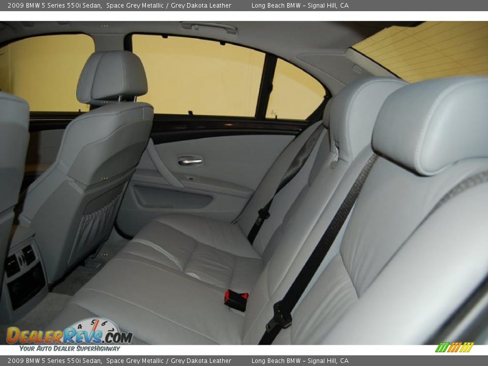 Grey Dakota Leather Interior - 2009 BMW 5 Series 550i Sedan Photo #26