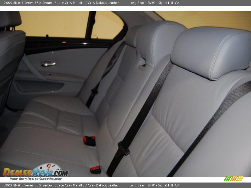 Grey Dakota Leather Interior - 2009 BMW 5 Series 550i Sedan Photo #27