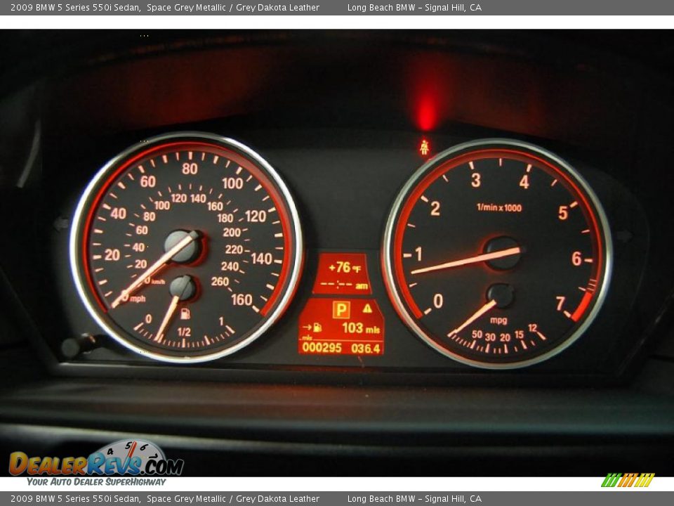 2009 BMW 5 Series 550i Sedan Gauges Photo #31