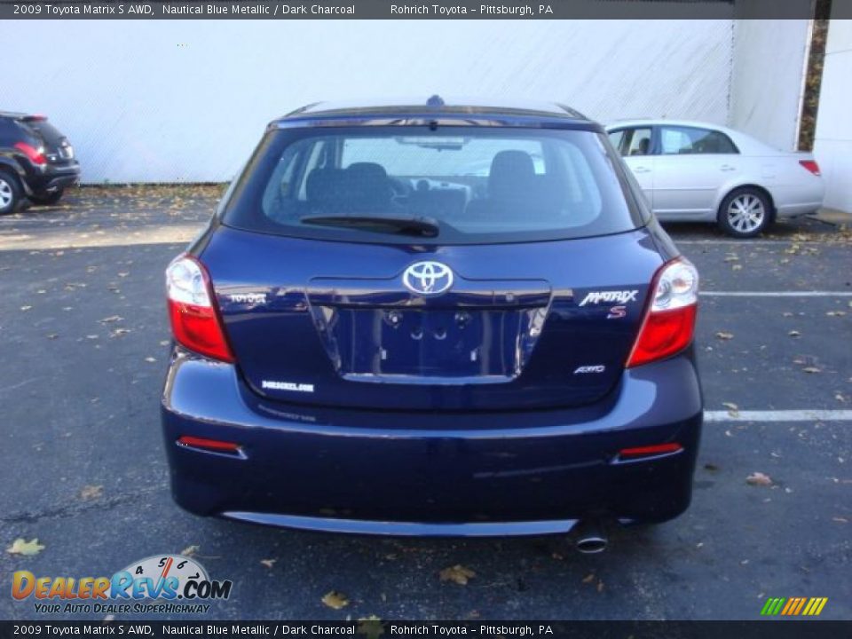 2009 Toyota Matrix S AWD Nautical Blue Metallic / Dark Charcoal Photo #3