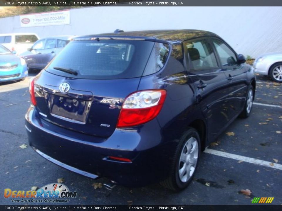 2009 Toyota Matrix S AWD Nautical Blue Metallic / Dark Charcoal Photo #4