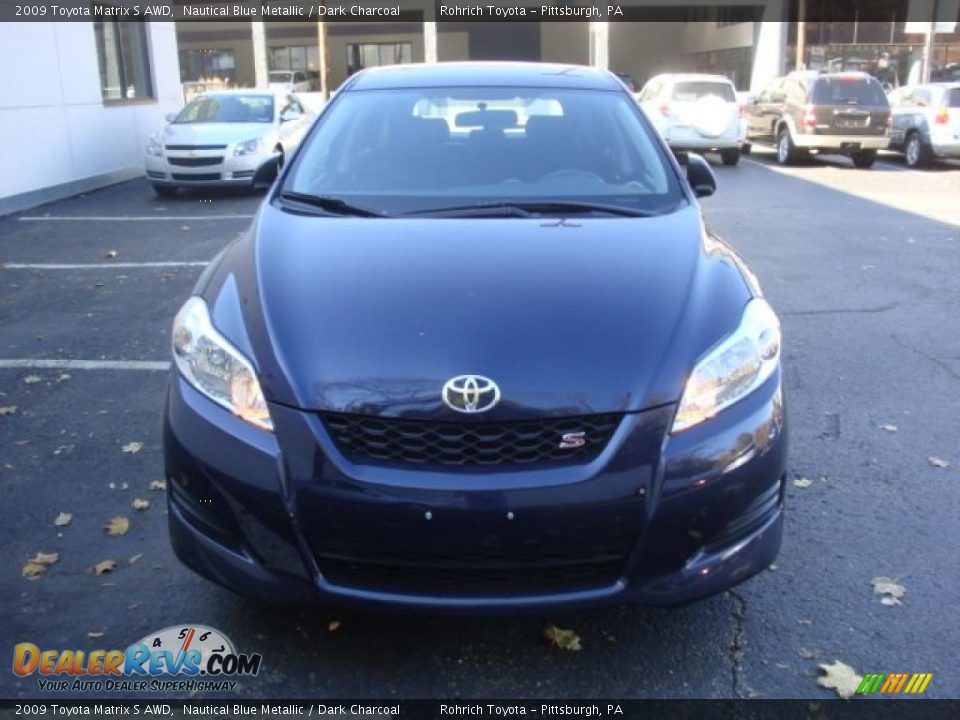 2009 Toyota Matrix S AWD Nautical Blue Metallic / Dark Charcoal Photo #10
