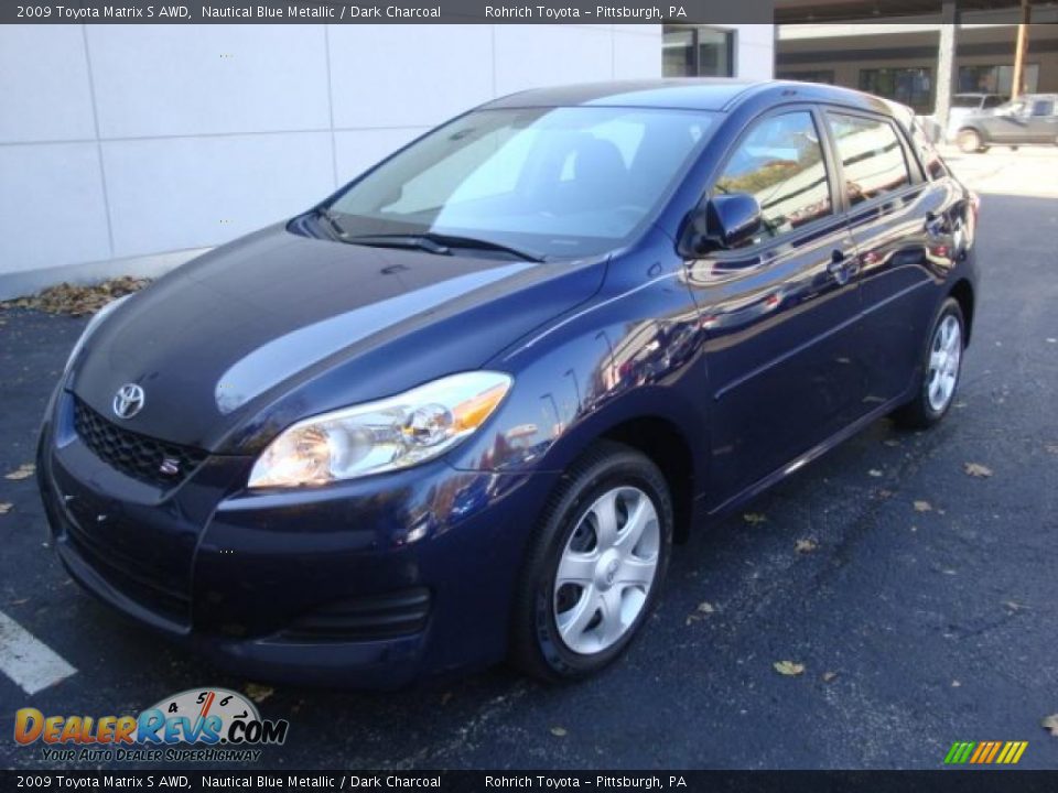 2009 Toyota Matrix S AWD Nautical Blue Metallic / Dark Charcoal Photo #11