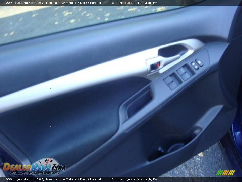 2009 Toyota Matrix S AWD Nautical Blue Metallic / Dark Charcoal Photo #15