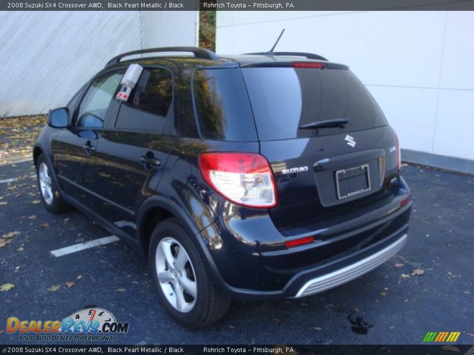 2008 Suzuki SX4 Crossover AWD Black Pearl Metallic / Black Photo #2