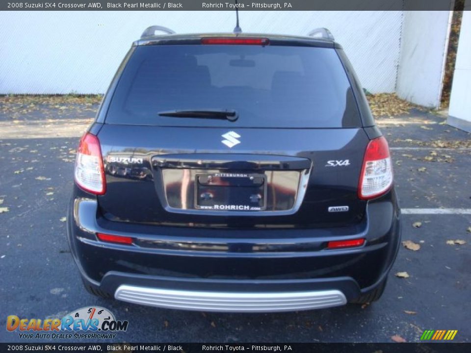 2008 Suzuki SX4 Crossover AWD Black Pearl Metallic / Black Photo #3