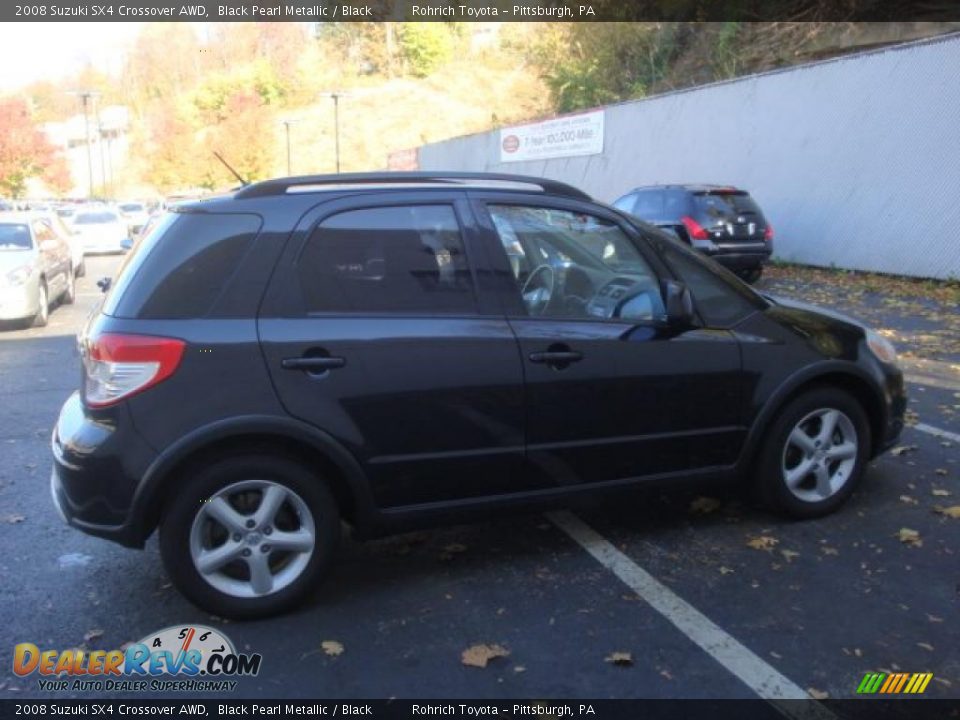 2008 Suzuki SX4 Crossover AWD Black Pearl Metallic / Black Photo #5