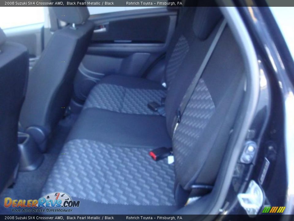 2008 Suzuki SX4 Crossover AWD Black Pearl Metallic / Black Photo #8