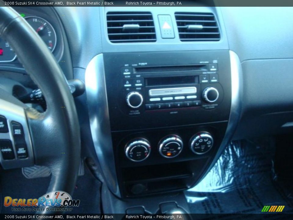 2008 Suzuki SX4 Crossover AWD Black Pearl Metallic / Black Photo #9