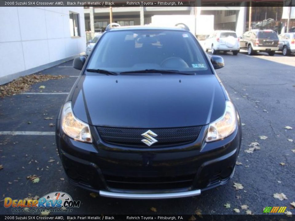 2008 Suzuki SX4 Crossover AWD Black Pearl Metallic / Black Photo #10