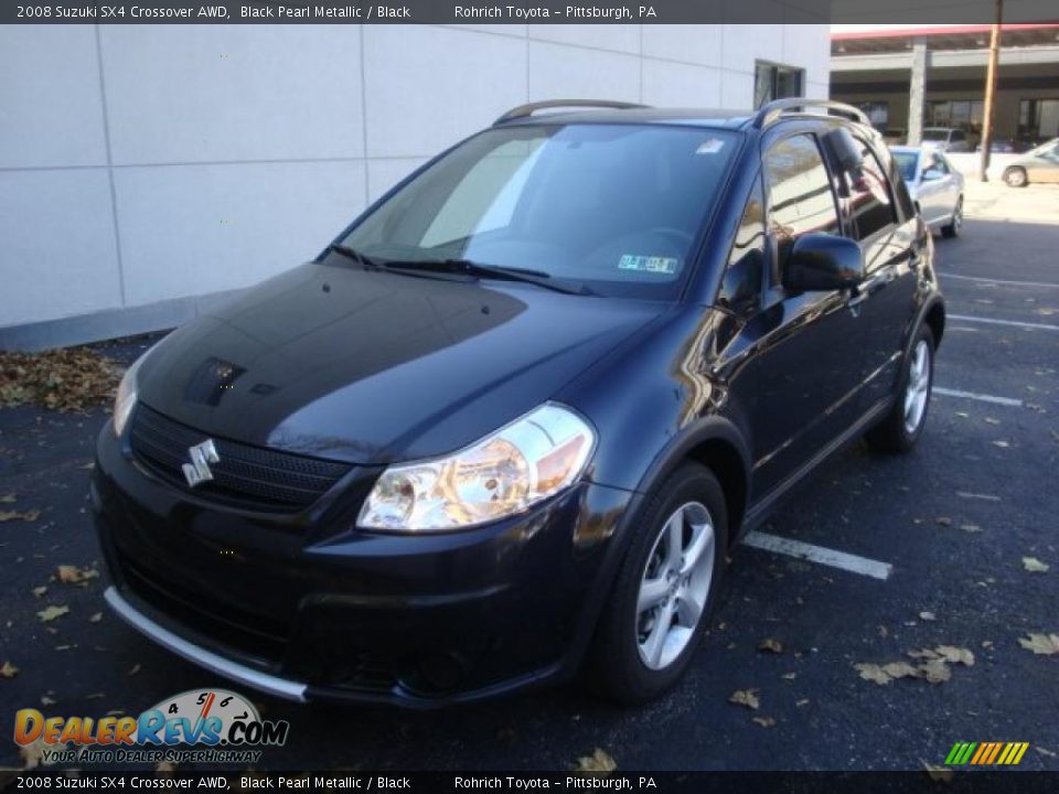 2008 Suzuki SX4 Crossover AWD Black Pearl Metallic / Black Photo #11