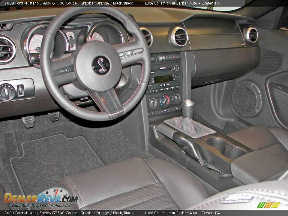 Black/Black Interior - 2009 Ford Mustang Shelby GT500 Coupe Photo #19