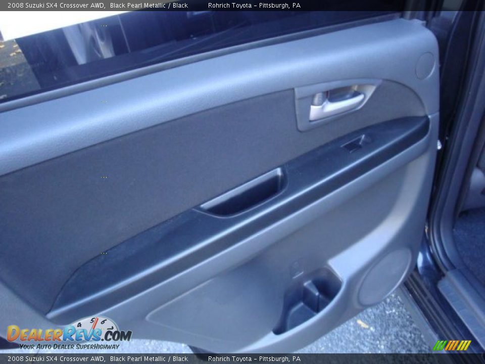 2008 Suzuki SX4 Crossover AWD Black Pearl Metallic / Black Photo #14