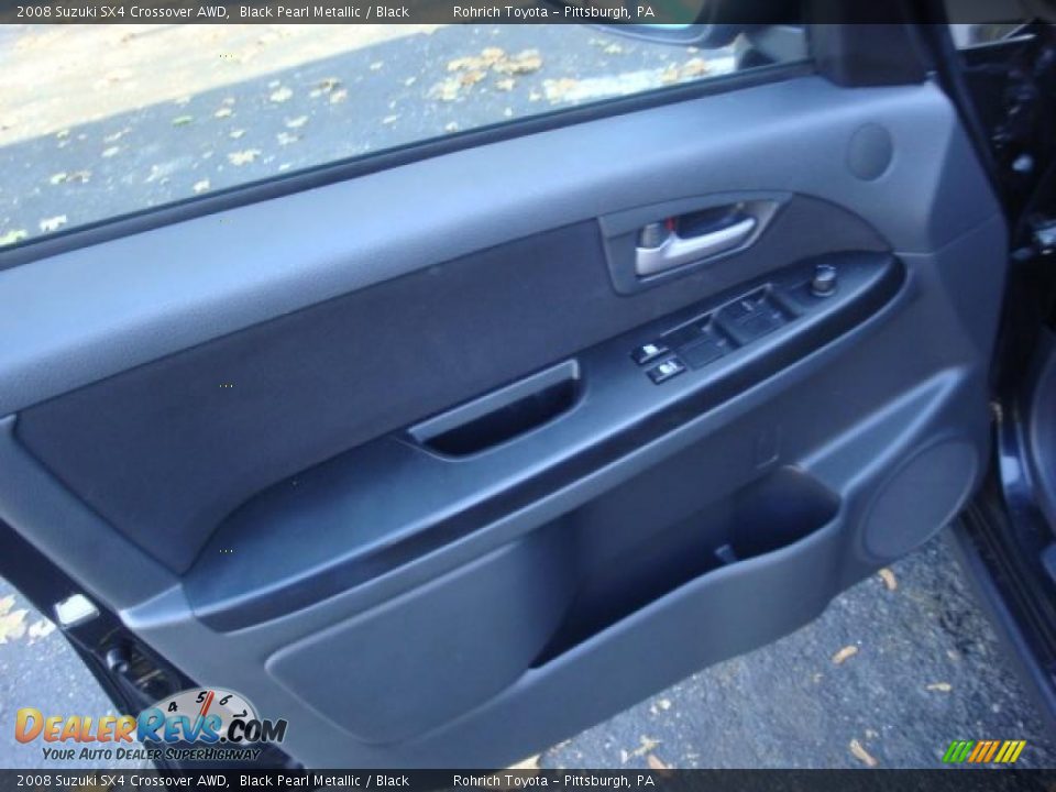 2008 Suzuki SX4 Crossover AWD Black Pearl Metallic / Black Photo #15