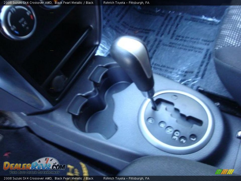 2008 Suzuki SX4 Crossover AWD Black Pearl Metallic / Black Photo #17