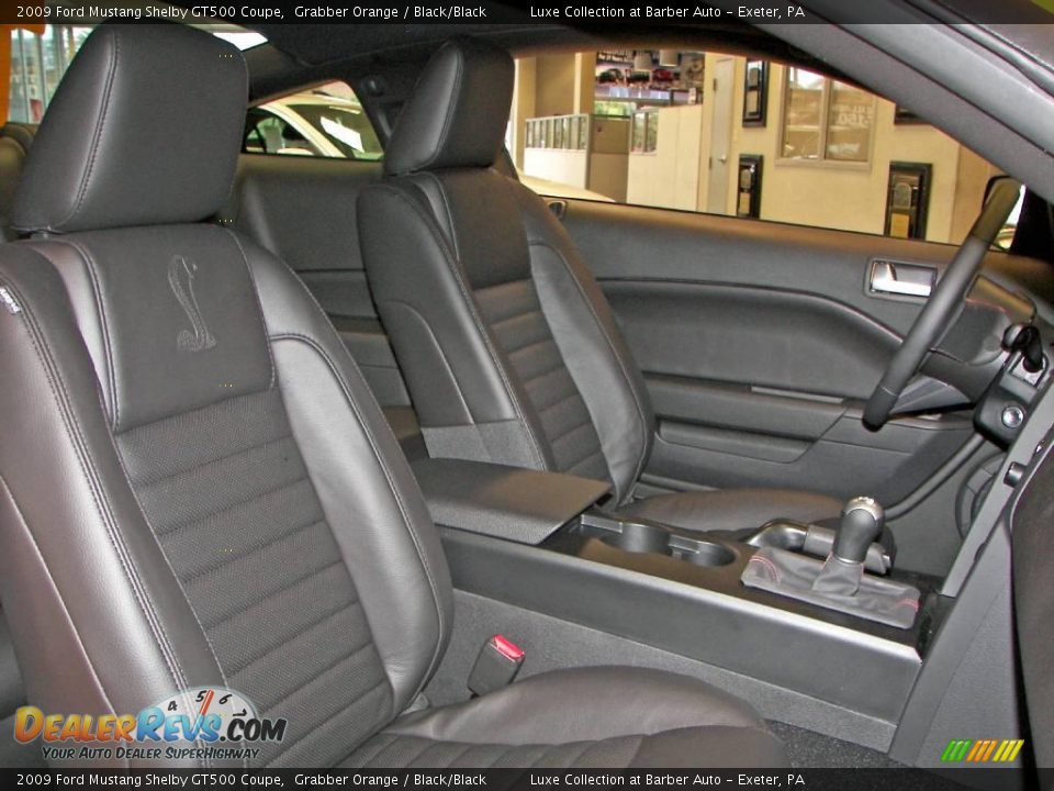 Black/Black Interior - 2009 Ford Mustang Shelby GT500 Coupe Photo #25