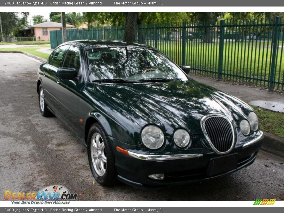 2000 Jaguar S-Type 4.0 British Racing Green / Almond Photo #14